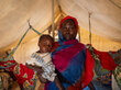 Sudan. Sittna and her mother Magedah in their tent at Philippe neighbourhood in Port Sudan
